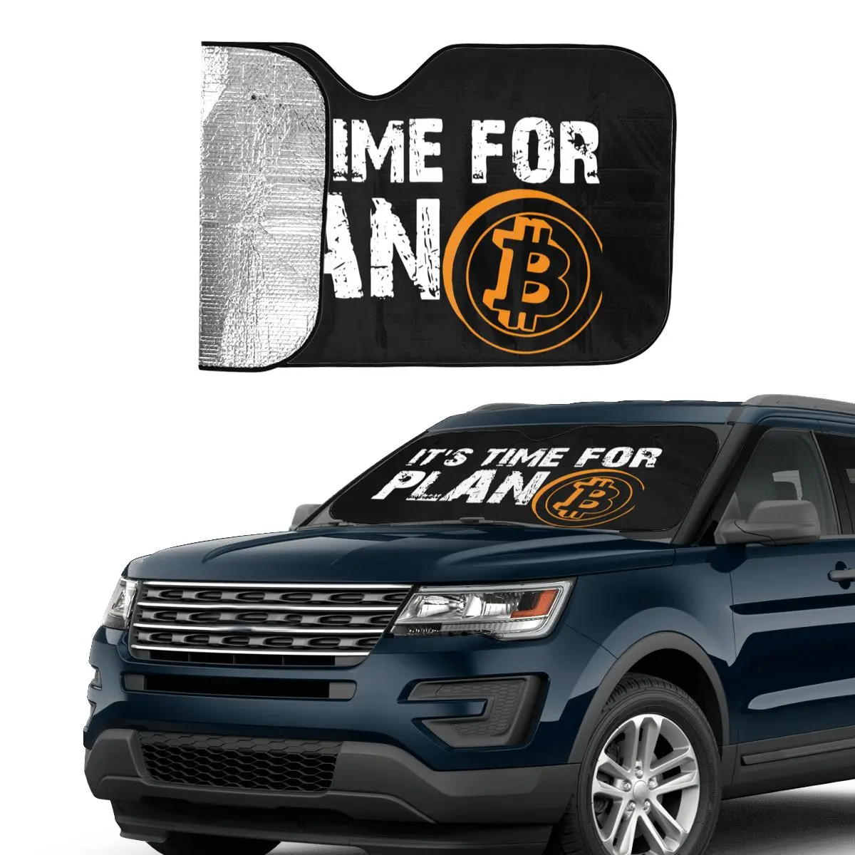 Пришло время для Plan B Биткоин BTC солнцезащитный козырек на лобовое стекло защита