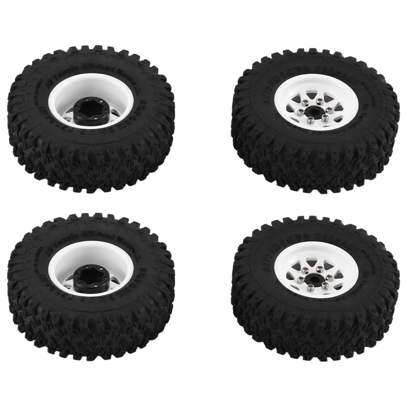 

1.0 Beadlock Wheel Tire Set Deep Dish Negative Offset 3.78Mm For 1/24 RC Crawler Car Axial SCX24 FMS FCX24 Enduro24