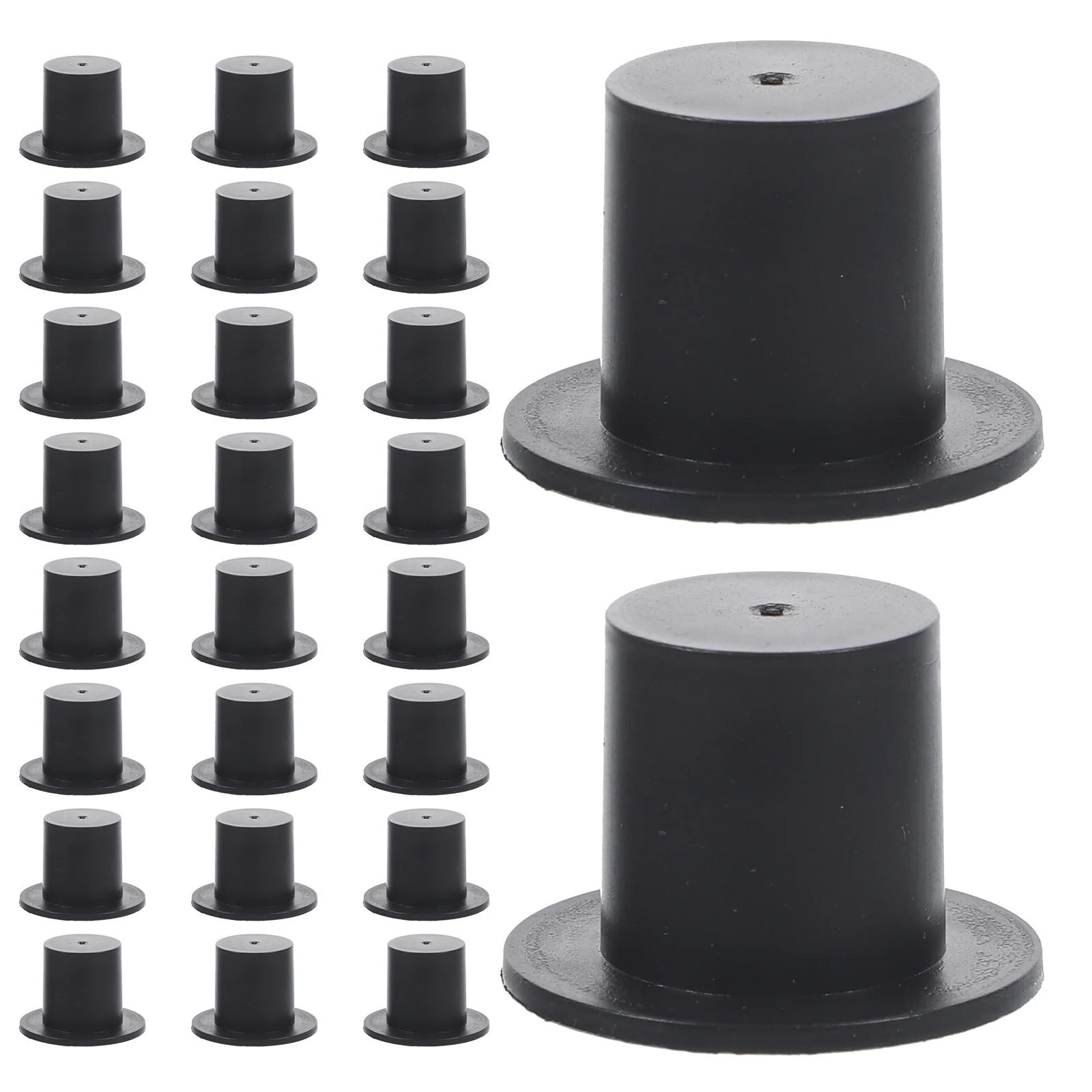 

50pcs Christmas Diy Decorative Mini Hats Mini Snowman Top Hats Party Supplies