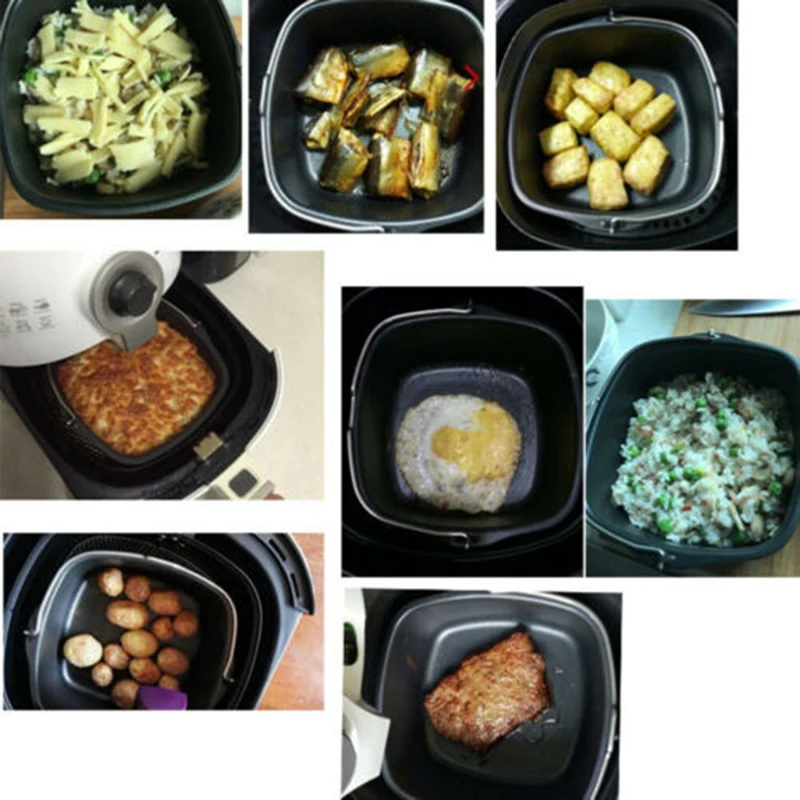 

Non-stick Cake Baking Tray Basket Airfryer For Philips Baking Dish Pan Air Fryer HD9925 HD9232 HD9233 HD9220 HD9627 Kitchen Tool