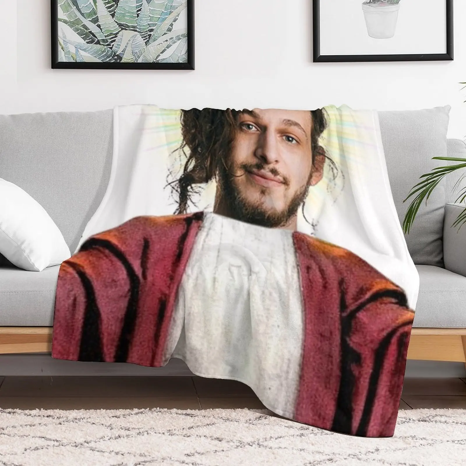 Subtronics Теплое плюшевое одеяло с изображением Иисуса