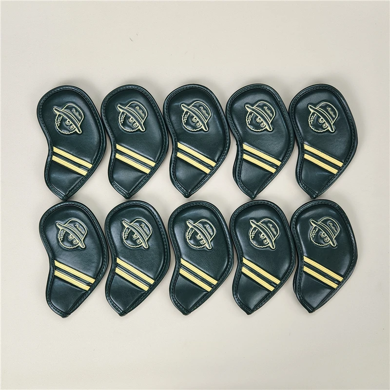 

Golf club cover Iron club cover Rod head cover Cap cover Dark green plush original sheet
