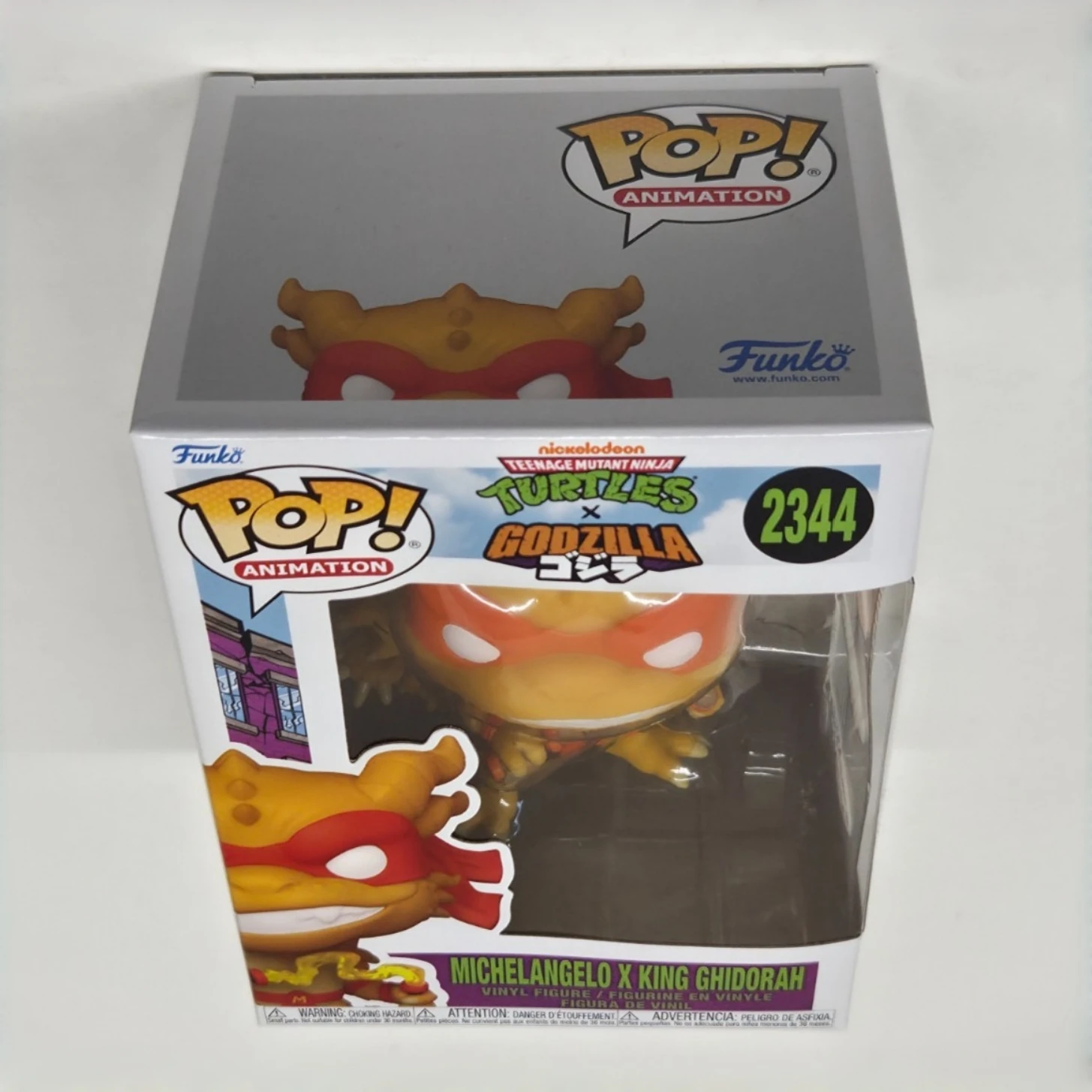 Фото Фигурка Teenage Mutant Ninja Turtles Michelangelo x King Ghidorah, официальная лицензионная коллекция Funko POP, ограниченная серия, игрушка для фанатов №3
