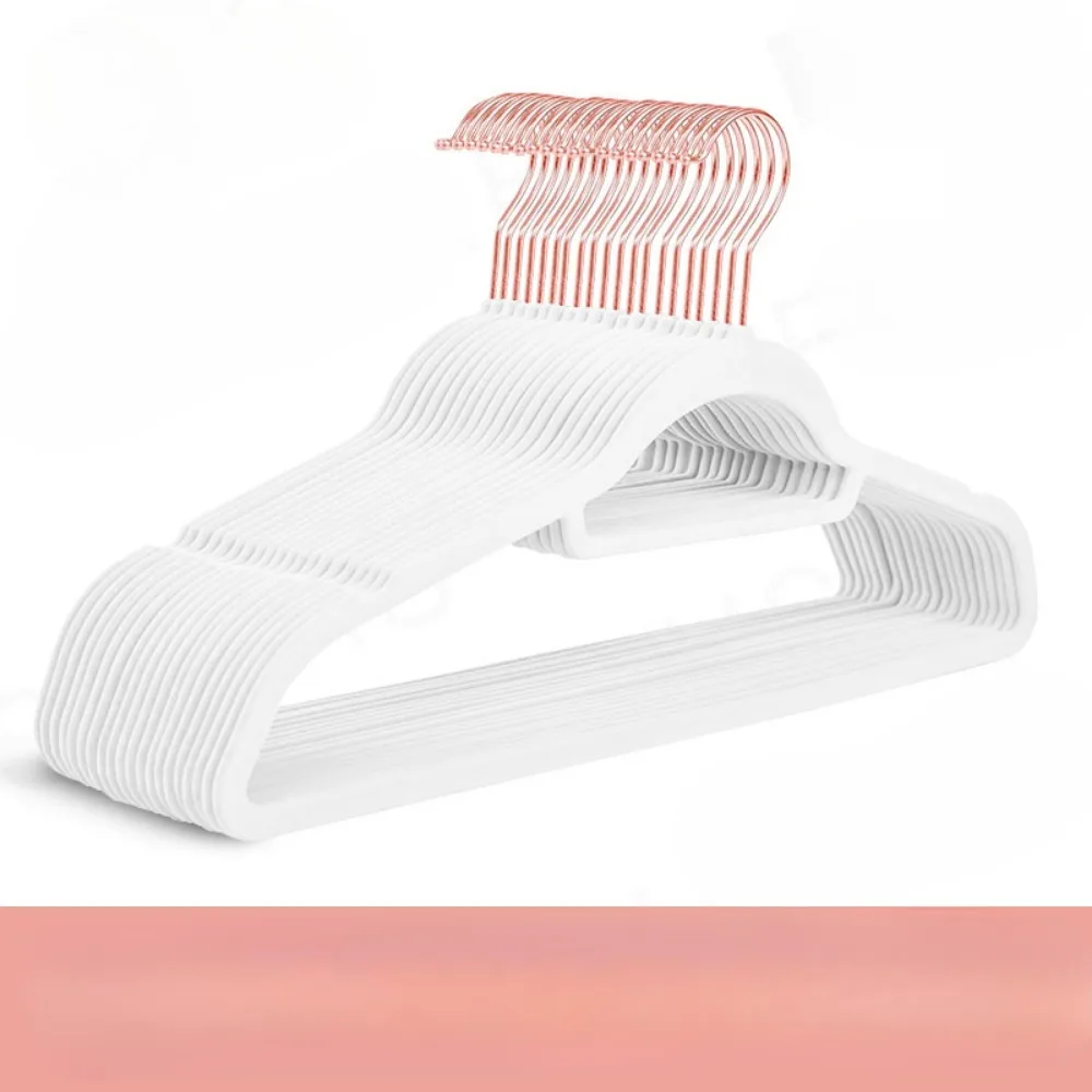 Бархатные вешалки для костюмов с поворотным золотым крючком на 360 ° Нескользящие