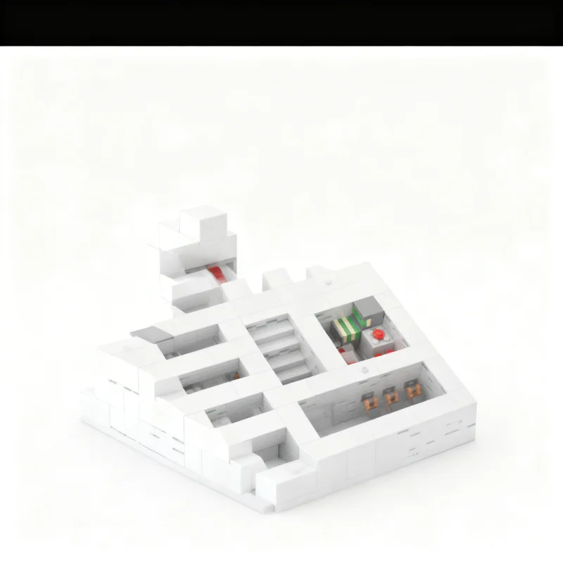 4204 детали MOC My World UCS: Модель храма в джунглях, конструктор для детей, подарок на день рожденияРождество, игрушки для самостоятельной сборки (art.: 3920dc7bf303a) - 3920dc7bf303a