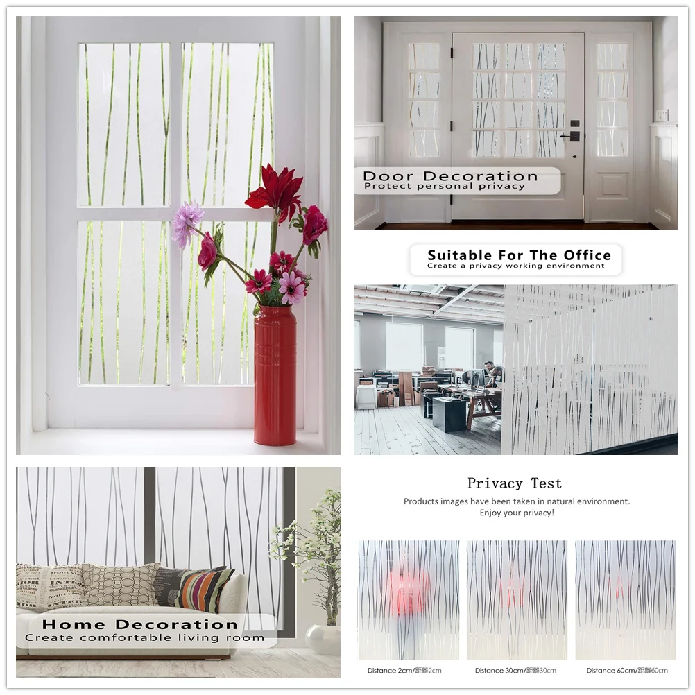 Оконная пленка для конфиденциальности матовая стеклянная солнце защита от