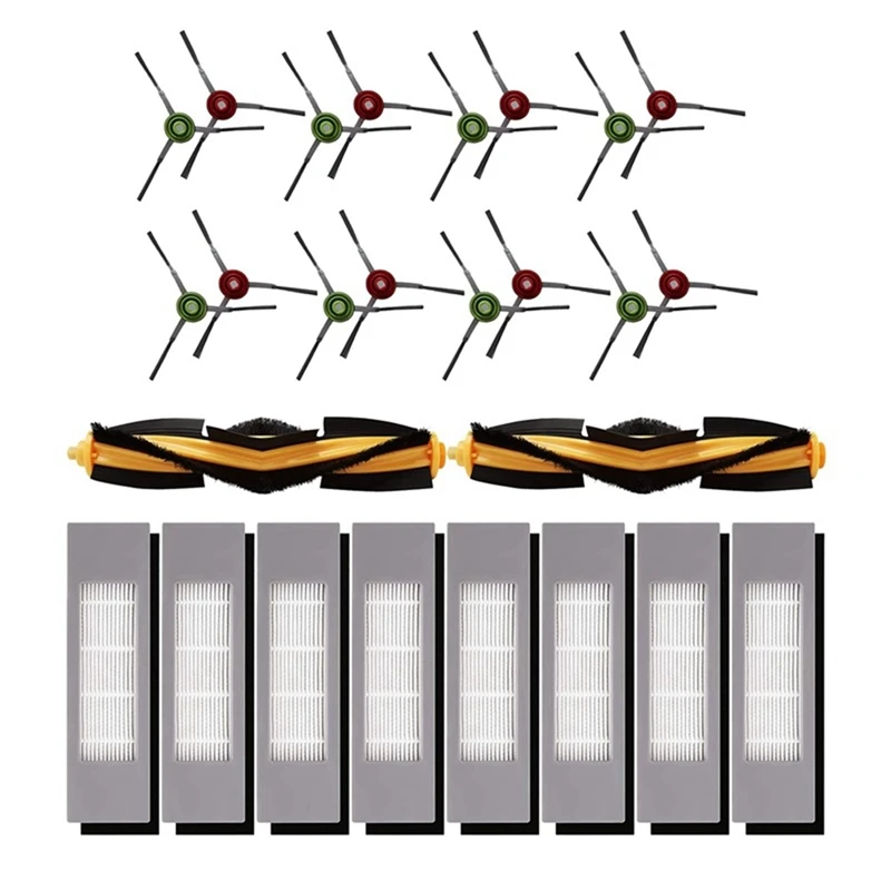 

1 Set Roller Side Brush Filter For Ecovacs Deebot OZMO 920 950 T5 T8 T9 N8 Pro Series Robot Vacuum Cleaner Replacement