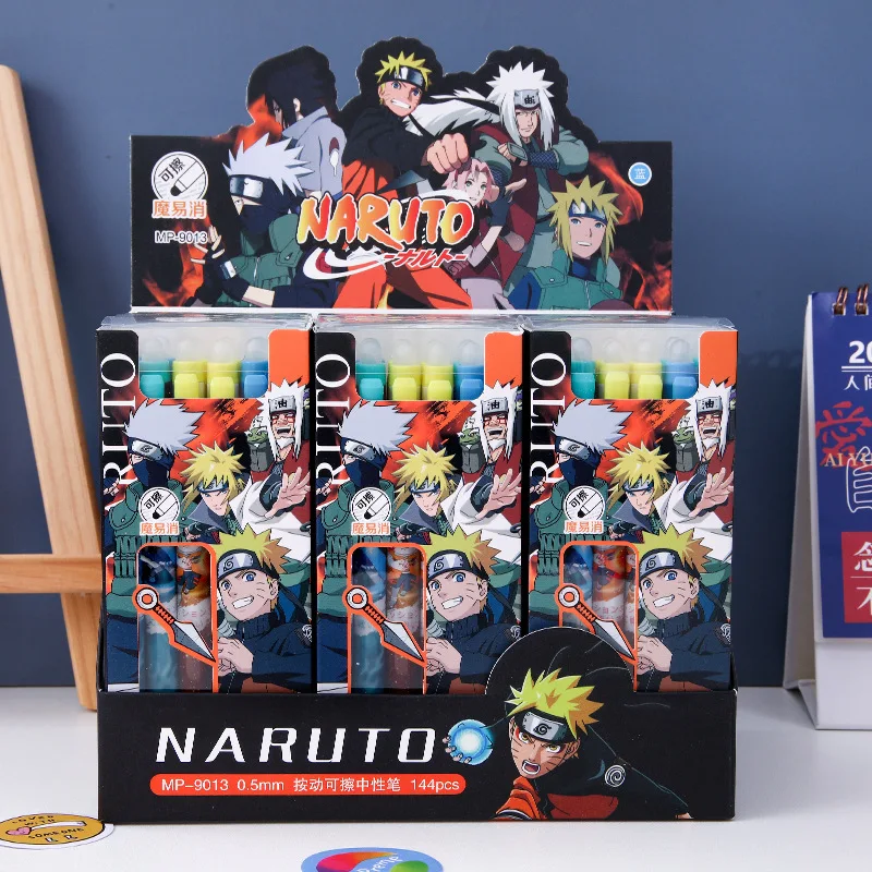 

Naruto anime creative surroundings easy to wipe neutral pen student writing high appearance stationery children's birthday gifts
