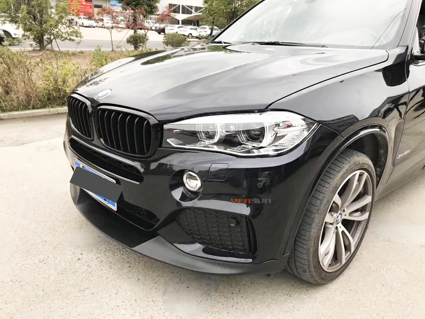Фото Для X5 F15 X6 F16 M Sport MP Style глянцевый черный передний задний диффузор для губ полный корпус Aero Kittools №4