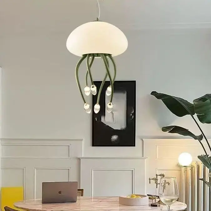 Новинка подвеска в виде ветра из медузы и цветов листа с молочным маслом Подвеска