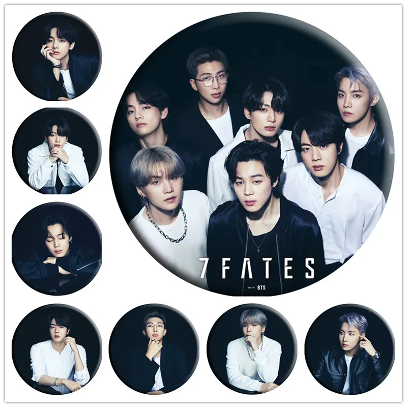 

1Pcs Kpop Wholesale Bangtan Boys Badges New 7FATES Brooch Pin Badges For Clothes Backpack Decoration Fans Gifts Collection