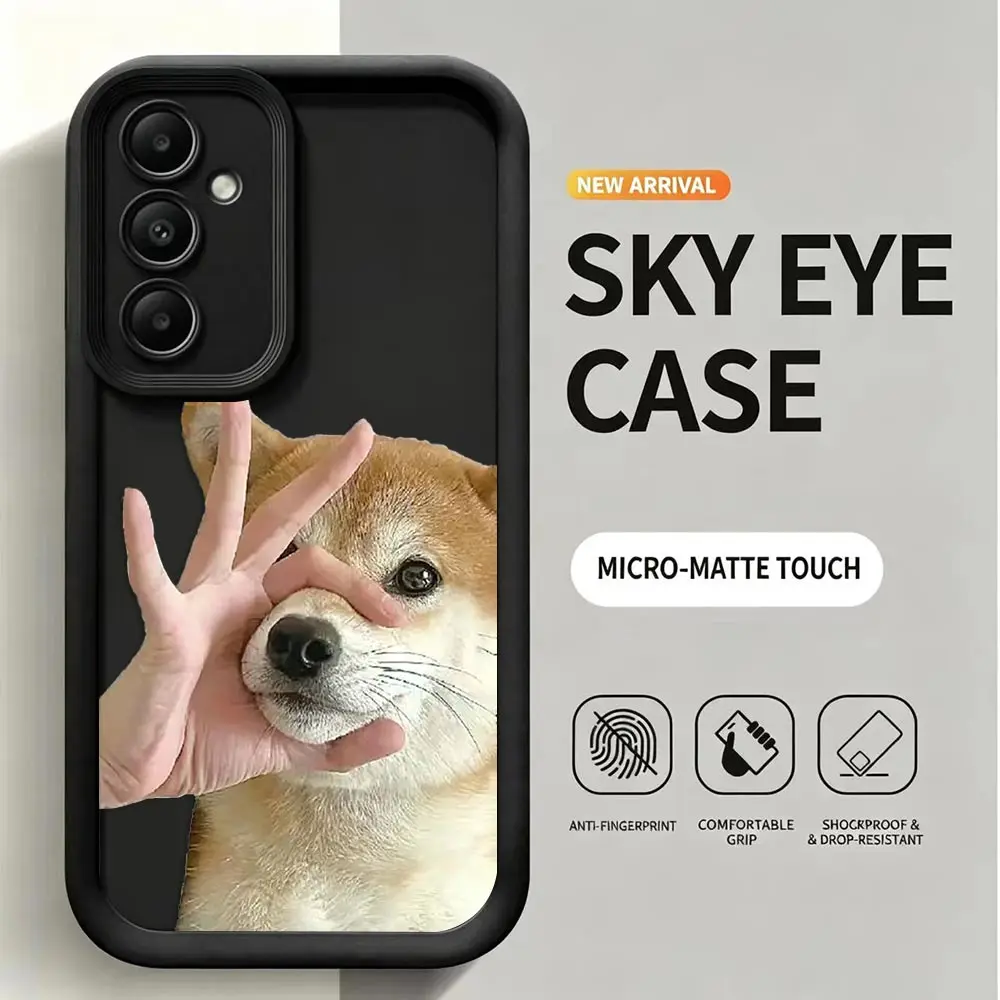 Фото Чехол для телефона VIVO Y400 Y03 Y17S Y19S Y20 Y21 Y22S Y27 Y28 Y35 Y36 Y38 Y39 Y50 Y51 Y72 Y75 Y100 с рисунком животных, забавной собакой №3