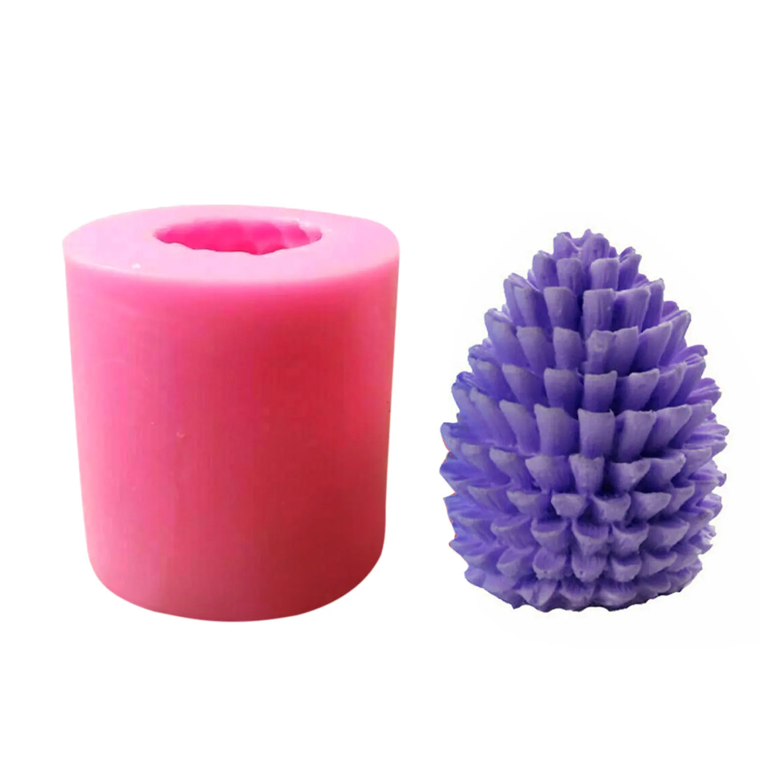

3D Pinecone Silicone Mold DIY Epoxy Resin Candle Mould Aromatherapy Candle Wax Molds Clay Plaster Craft Fondant Mould Home Deco