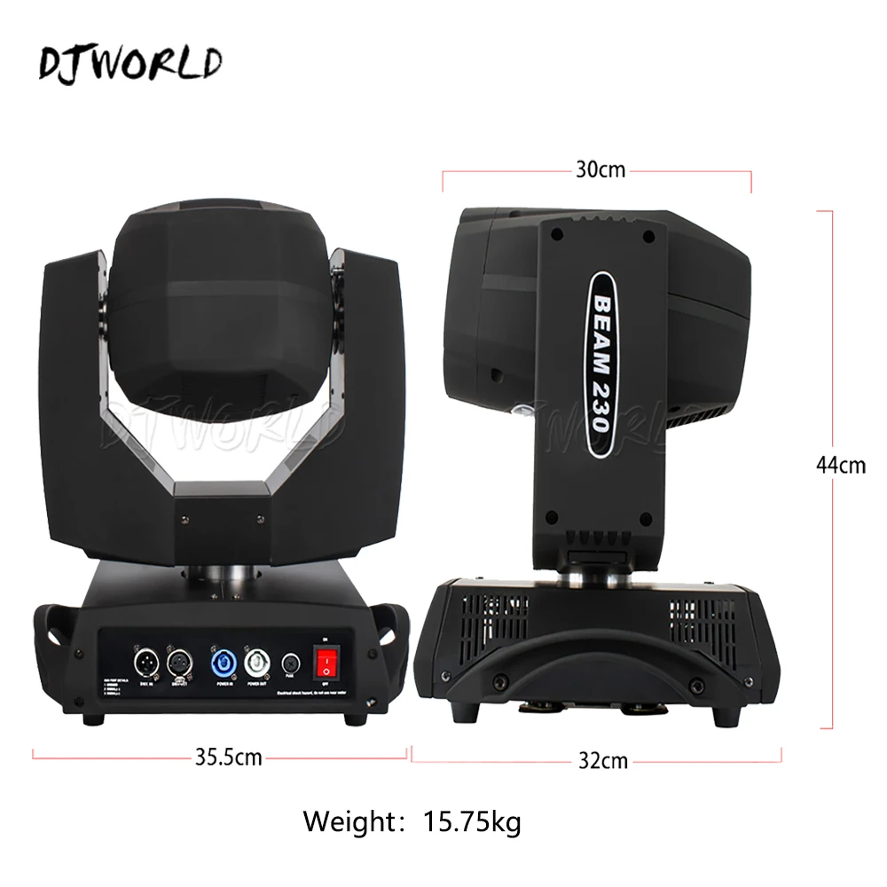 DJWORLD LED 230W 7R Beam Moving Head DMX Controller Lights Button Version Nightclub DJ Disco Stage Effects Lighting Professional - купить по