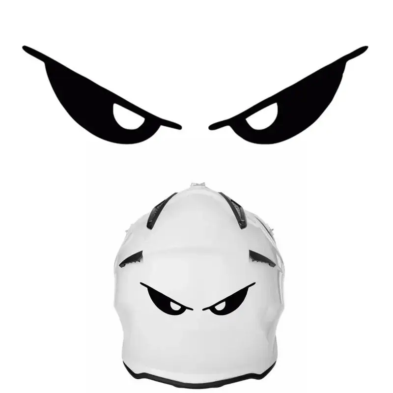 

PET Reflective Car Sticker Motorcycle Helmet Evil Eyes Shape Body Sticker Individualistic Decoration For Motorcycles Bicycles