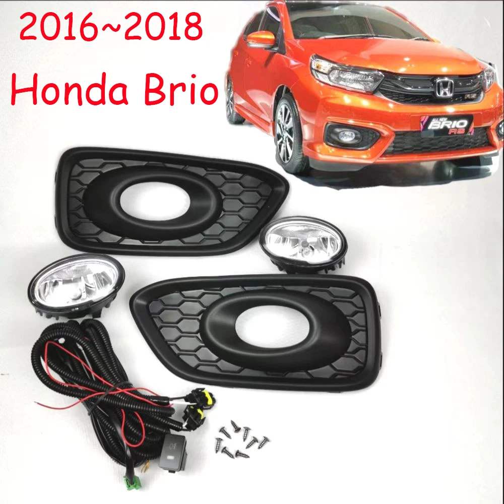 

Car bumper headlight For Honda Brio daytime light 2016~2018y DRL car accessories halogen bulb headlamp for Honda Brio fog light