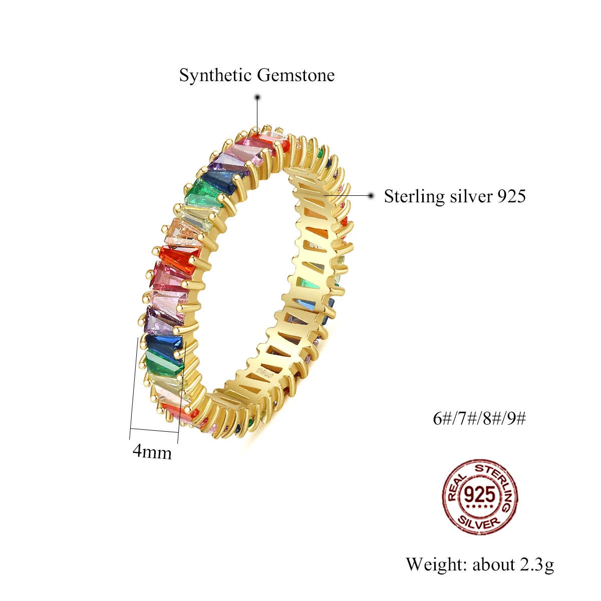 Женское кольцо из серебра 925 пробы с фианитом |