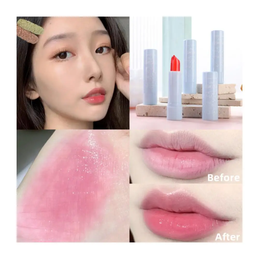 

Lip Balm Rystal Jelly Lip Balm Lipstick Temperature Color Changing Lip Balm Moisturizing Light Color Lip Balm Lasting Lip Care