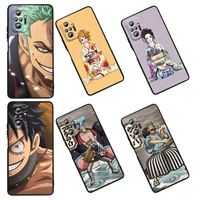 one piece anime art for xiaomi redmi 10 k50 k50g 9 9a 9t 9c 9at 8 8a 7a 6 6a 5 4x s2 5g pro gaming plus shell black phone case