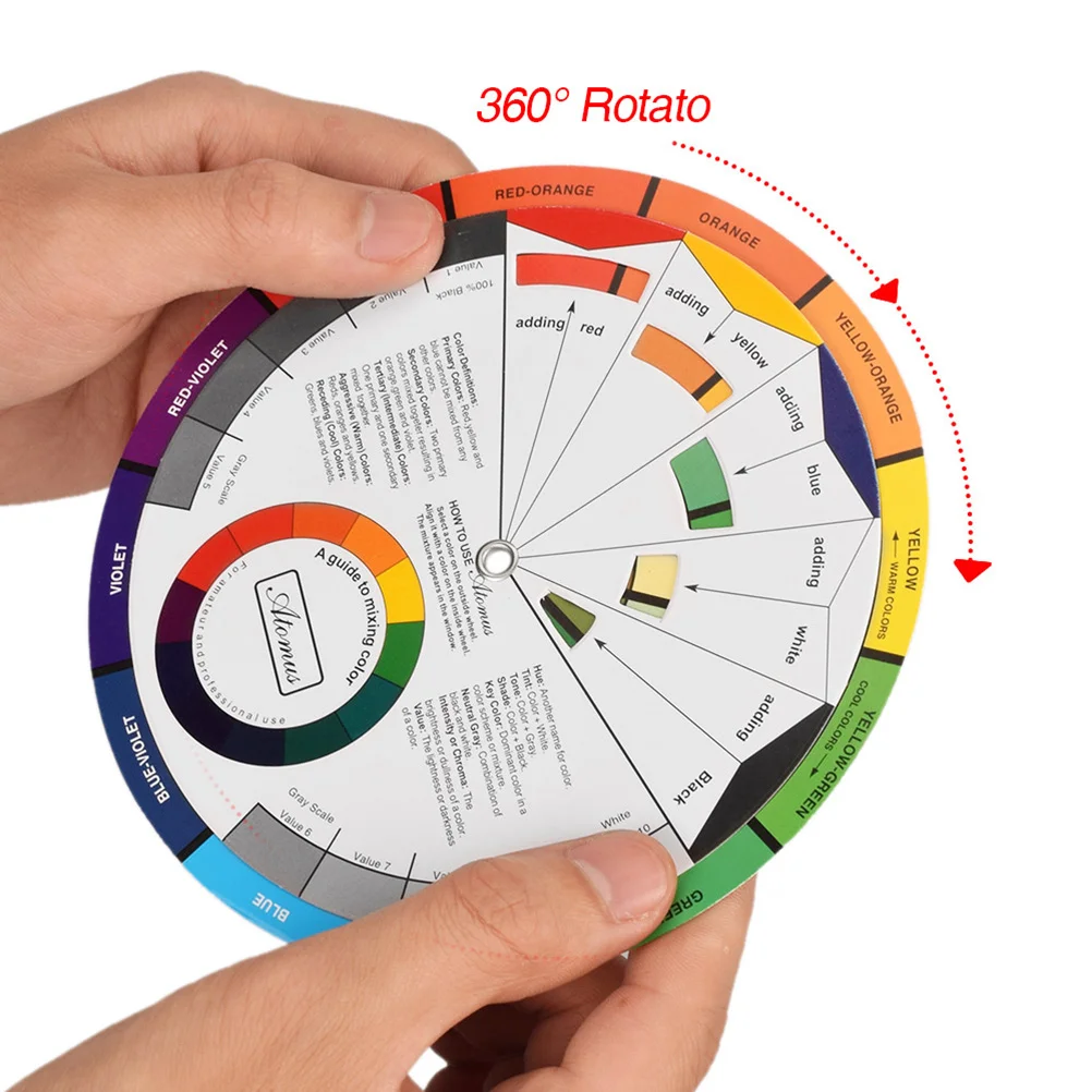 

1pc Pocket Chart Colour Wheel Color Wheel Colour Wheel for Nail