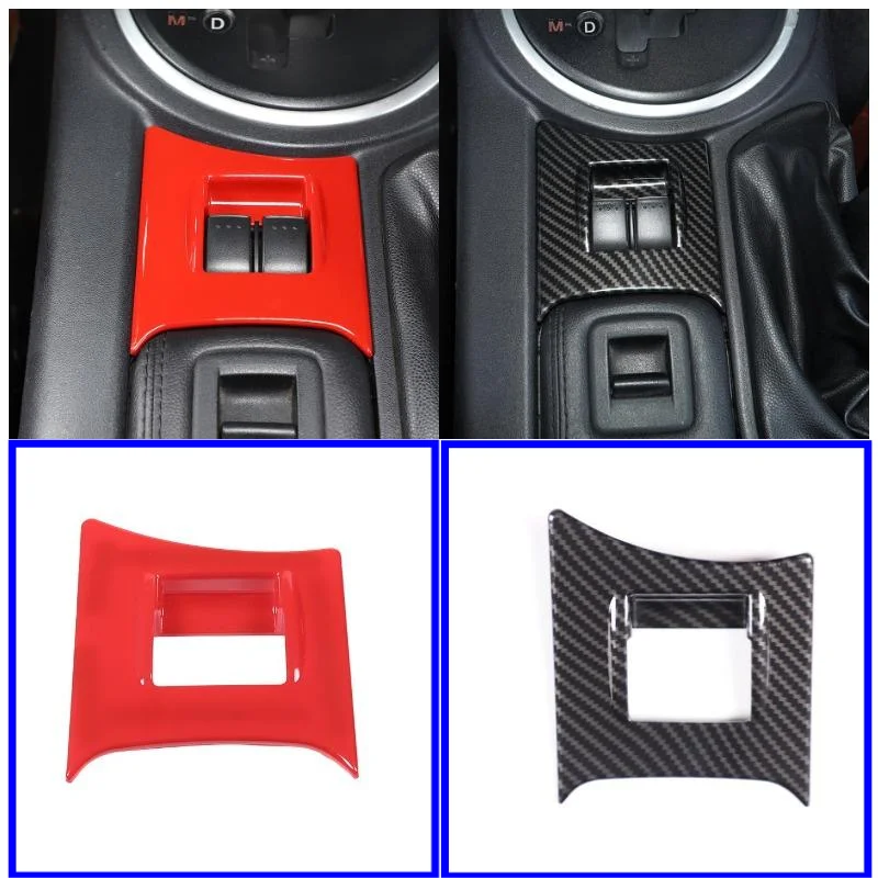 

Крышка для стеклоподъемного переключателя из АБС-углеродного волокна, Обшивка Рамы Для Mazda MX-5 Miata NC 2009-2015, модифицированные автомобильные ак...