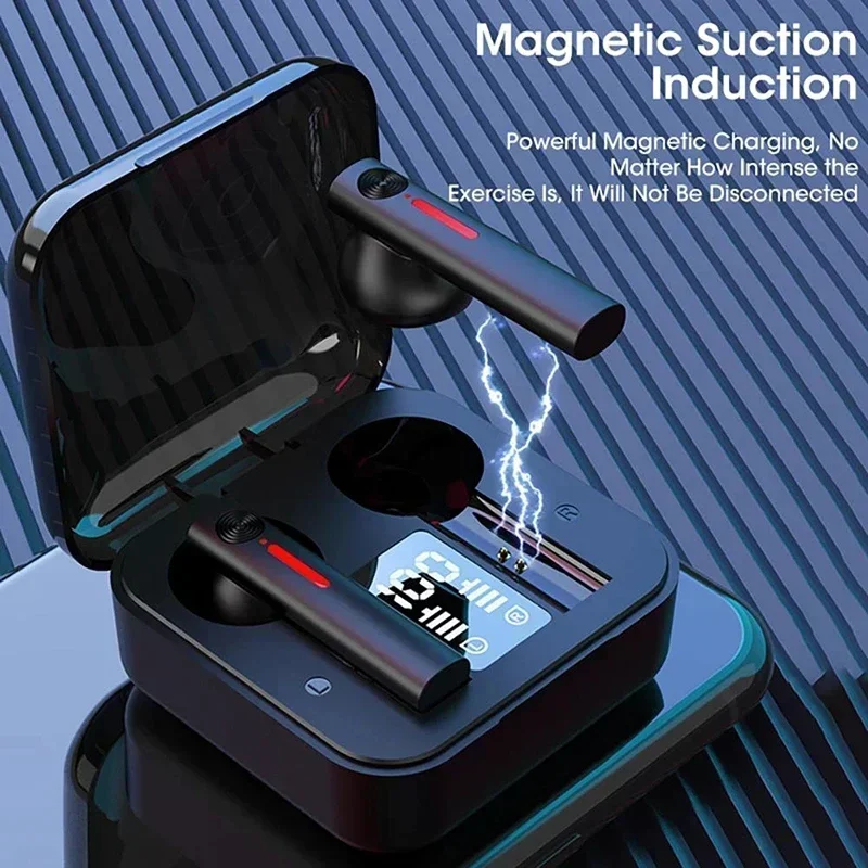 TWS-стереонаушники T13 с ЖК-дисплеем и микрофоном