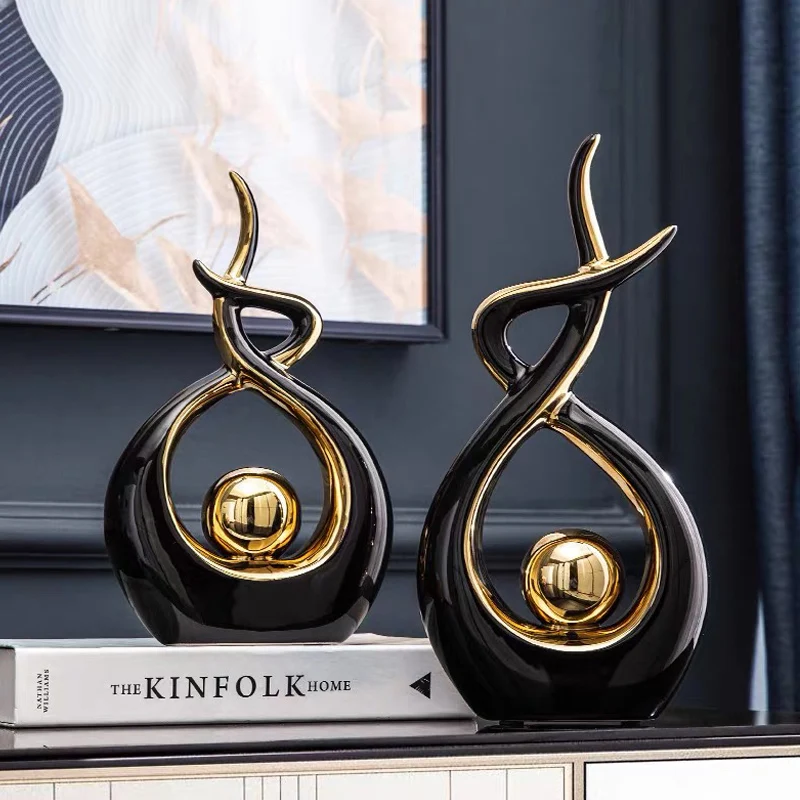 

Аксессуары для украшения дома, абстрактные украшения, керамический стол, статуэтки для дома