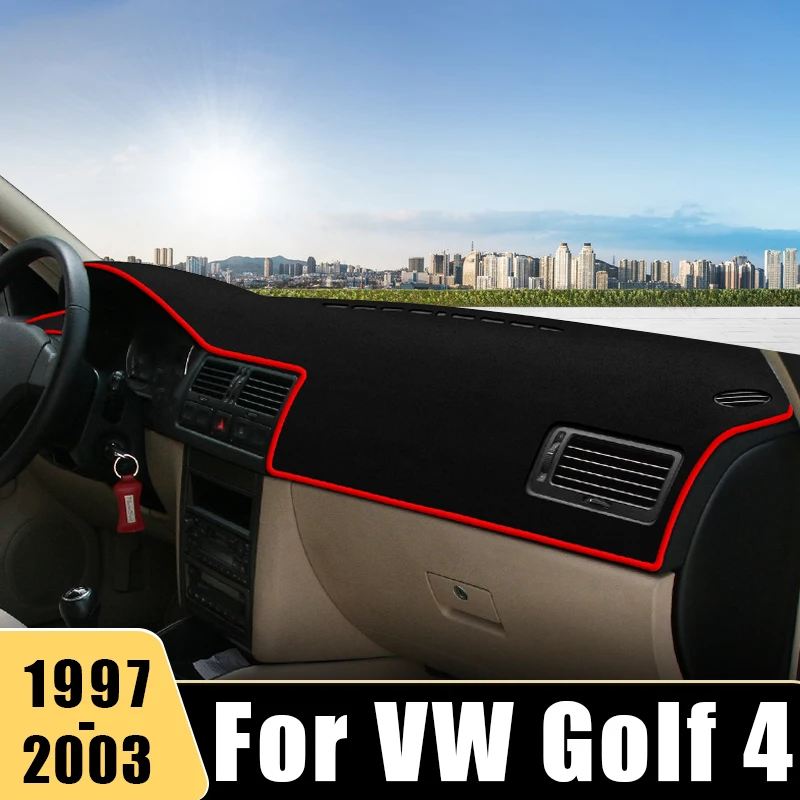 

Для Volkswagen VW Golf 4 MK4 1997 1998 1999 2000 2001 2002 2003 Задняя панель автомобильной приборной панели, не скользящий коврик, аксессуары для приборной панели