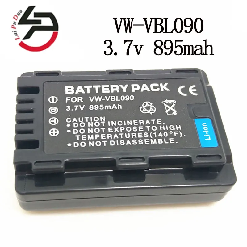 Для фотоаппарата Panasonic VW-VBL090 SDR-S50A VBK090 100% Новый Сменный аккумулятор для фотоаппарата 895 мАч
