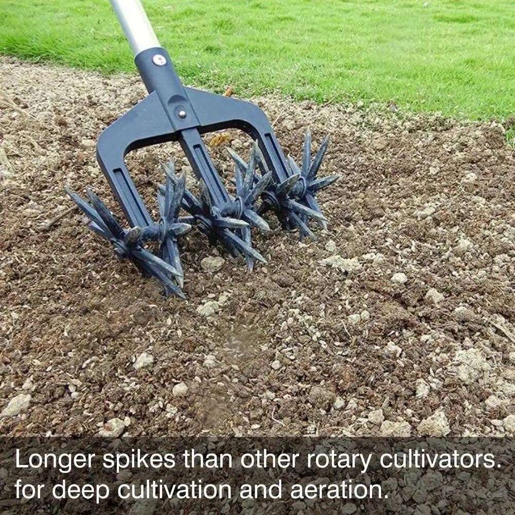 

New Manual Soil Turning Tool Lawn Ripper Garden Aerator Dropshipping Tool Rotary Cultivator Artifact Cultivator Rotary Ripp T0h1