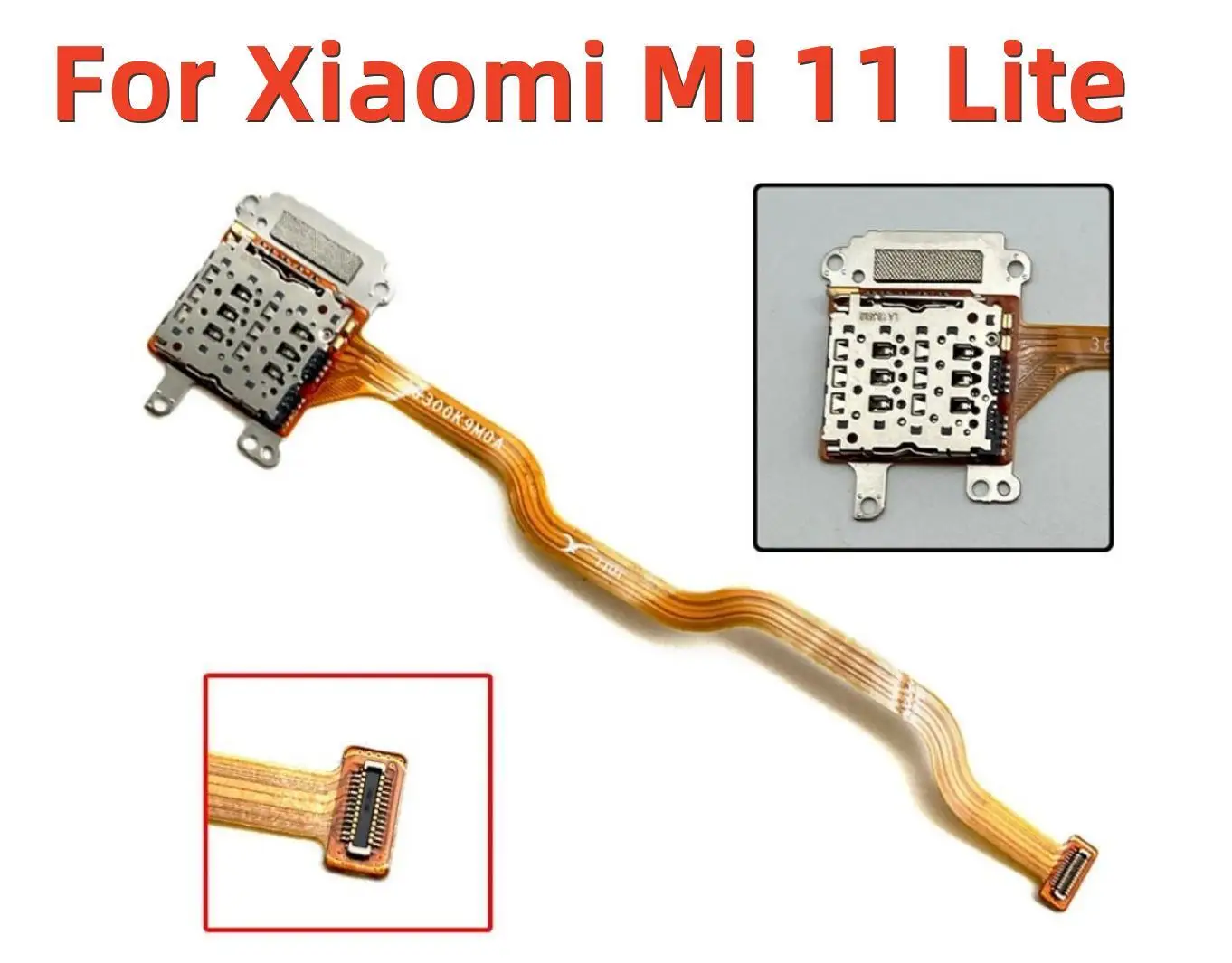 

For Xiaomi Mi 11 Mi11 Lite M2101k9ag SIM Card Holder Tray Slot Reader Socket Flex Cable
