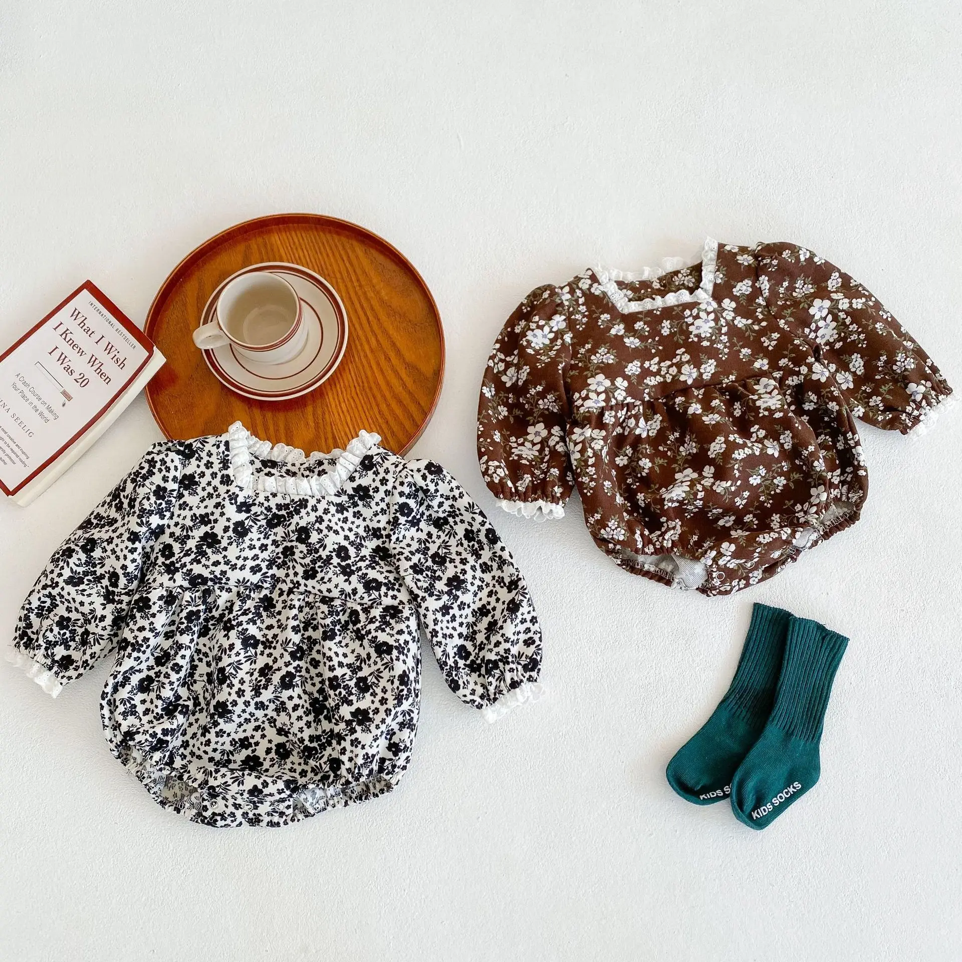 

Autumn Infant Baby Girls Long Sleeve Floral Jumpsuit Cute Newborn Kids Baby Girls Clothes Rompers Baby Girl Playsuit