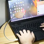 Светодиодный ночник с USB, портативный Настольный светильник НЛО, ночник, лампа для чтения, светильник льник для ноутбука, светильник для космического корабля, украшение для спальни