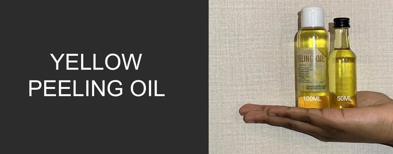 Желтая отшелушивающая масло для осветления темных пятен на коже, прыщей, пятен, противодействующее плохим прыщам, усиленное осветление.