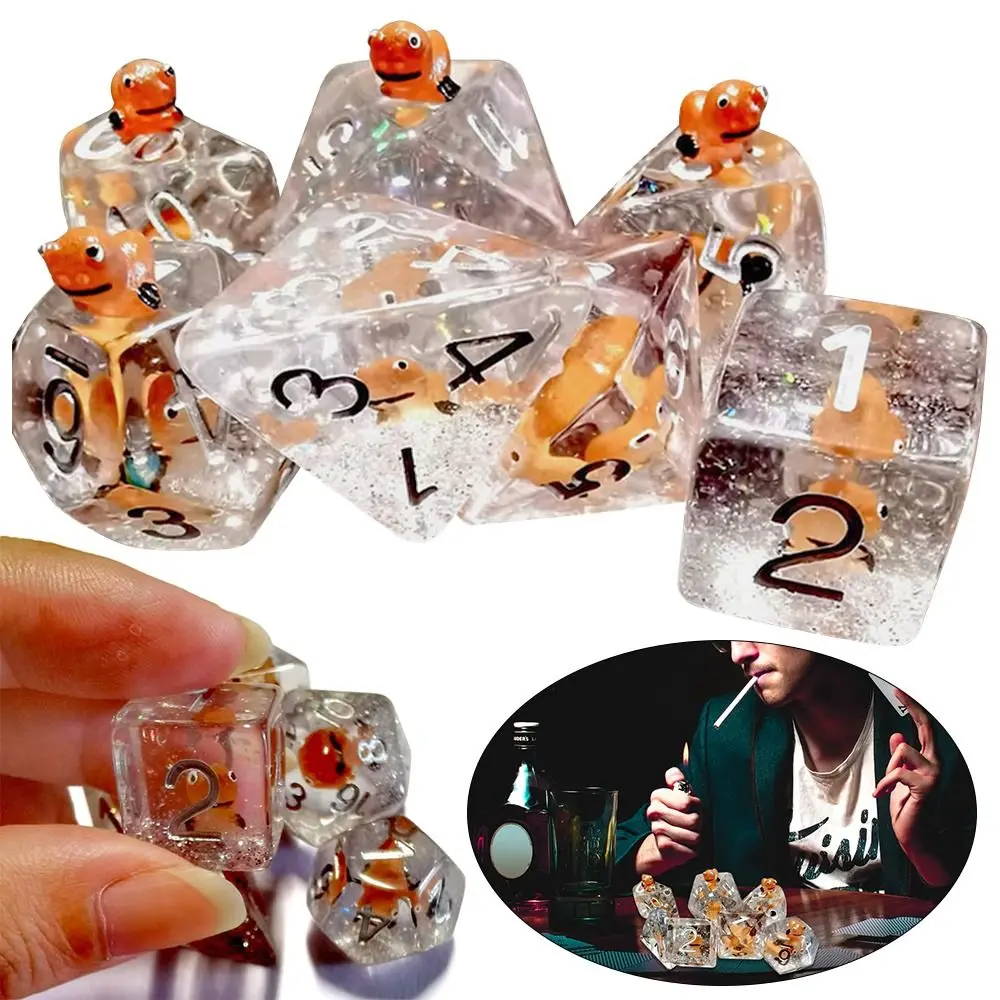 

Многогранная настольная игра для TRPG игра DND аксессуар набор костей для животных заполненные муравьями развлекательные игрушки для отдыха