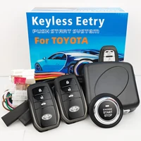 for toyota pke keyless entry one button start car auto push start stop engine alarm system remote central lock car accessories