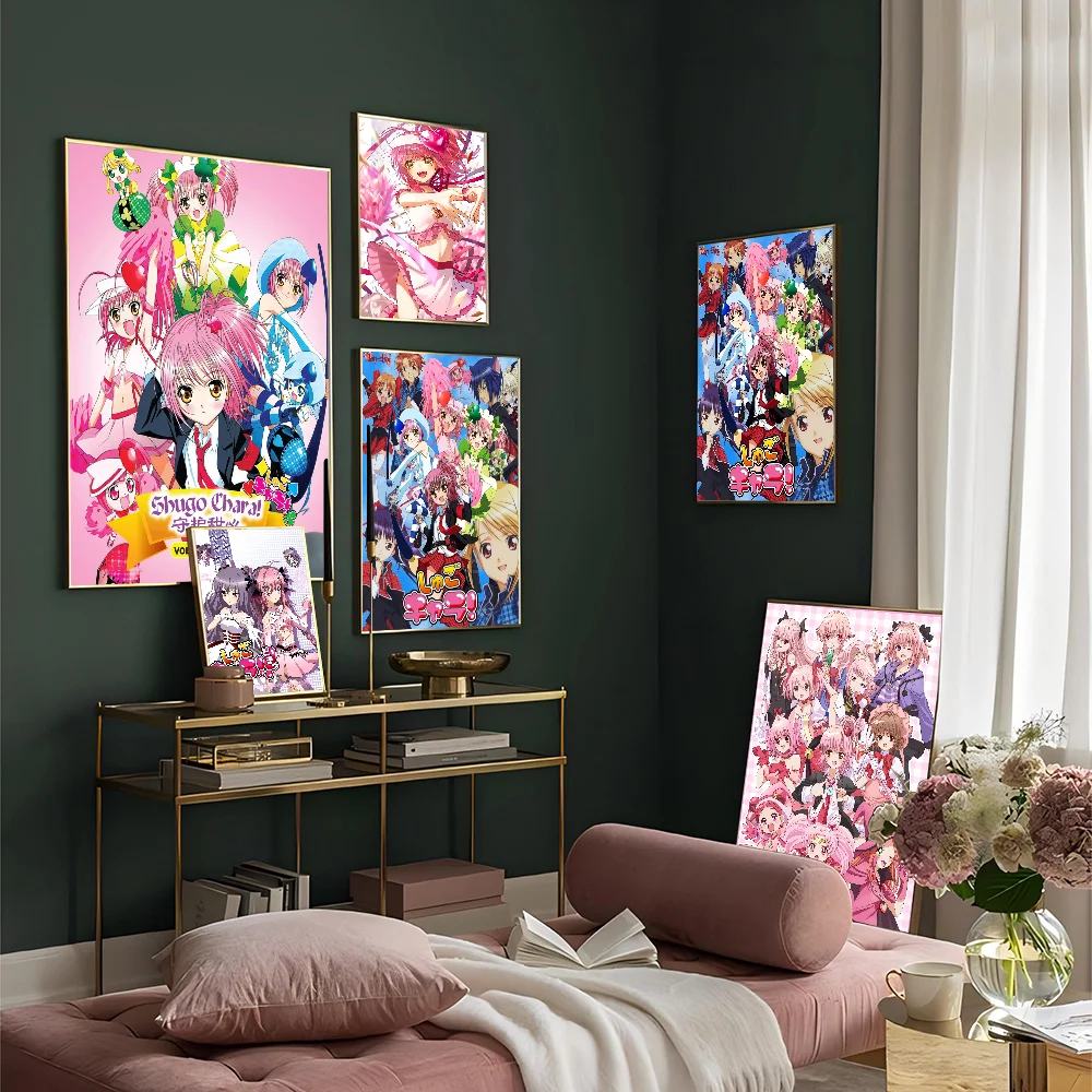 Shugo Chara Japan Anime DIY Sticky Poster Waterproof Paper Sticker Coffee House Bar Home Decor