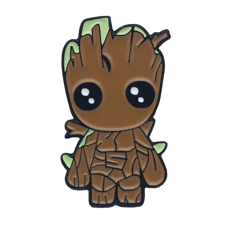 Marvel Guardians of the Enamel Pins Collect Galaxy Groot Metal Cartoon Brooch Backpack Hat Bag Collar Lapel Badges