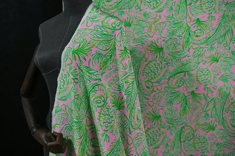 

Новинка, летняя зеленая гладкая шелковая ткань крепдешина для женщин, платье 16 Момми, 100% шелк, ширина 140 см/55 дюймов, шитье своими руками, бесп...