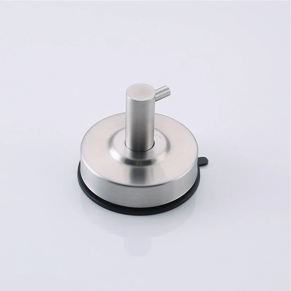 

2pcs Stainless Steel Heavy Duty Towel Hook Shower Accessories Waterproof Kitchen Organizer Modern Vacuum Suction Cup Bathroom