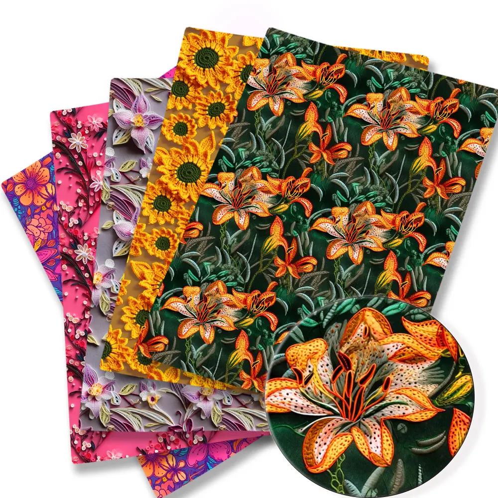 Бесшовная ткань из полиэстера и хлопка 50*140 см