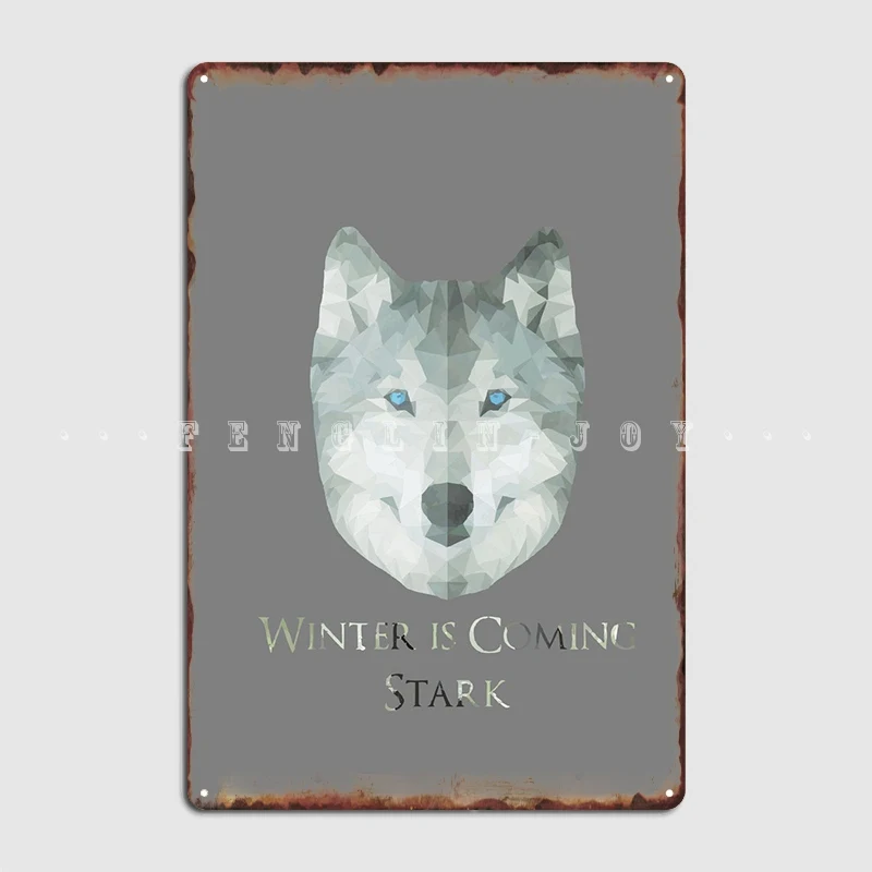 

Winter Is Coming Poster Metal Plaque Pub Wall Decor Club Bar Design Tin Sign Posters