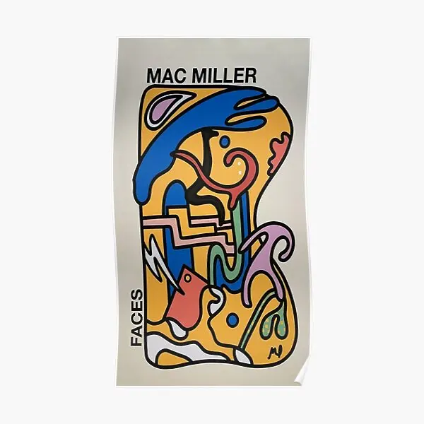 

Постер с изображением лица Mac, забавный домашний принт, современный винтажный декор, Настенная картина для комнаты, без рамки