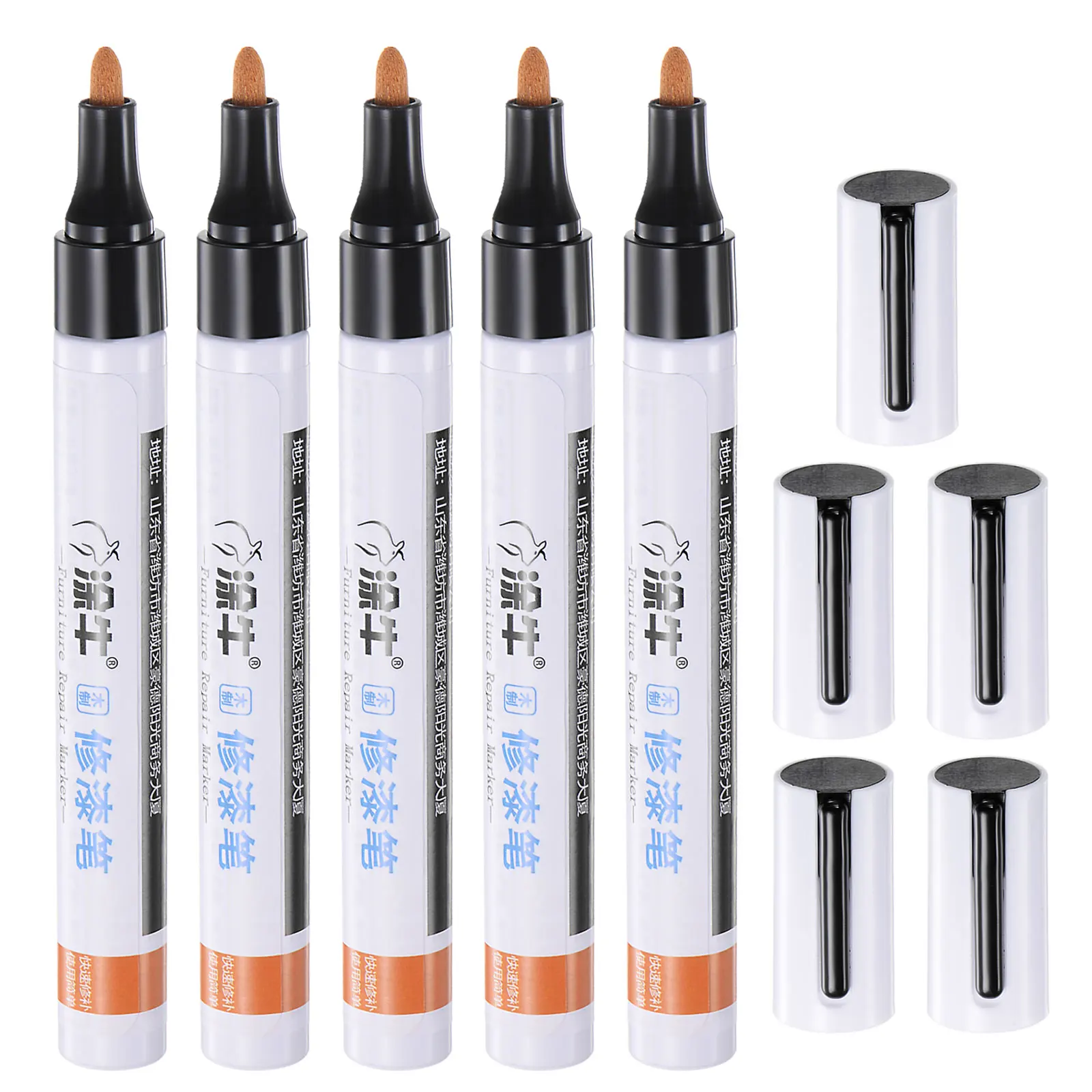 Touch Up Wood Floor Furniture Markers Filler Pens For Scratches Paint Peeling Floor Carpenters Tables