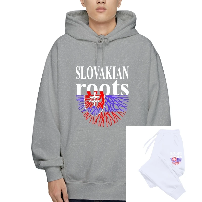 

Slovakian Roots Slovakia Flag Pullover Fleece Custom Drawstring Hip Hop Street Wear OverWinter Cotton Men Drawstring