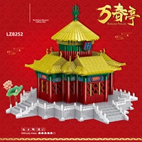 world famous historical architecture micro diamond block china beijing wanchun pavilion building brick nanobrick toy collection