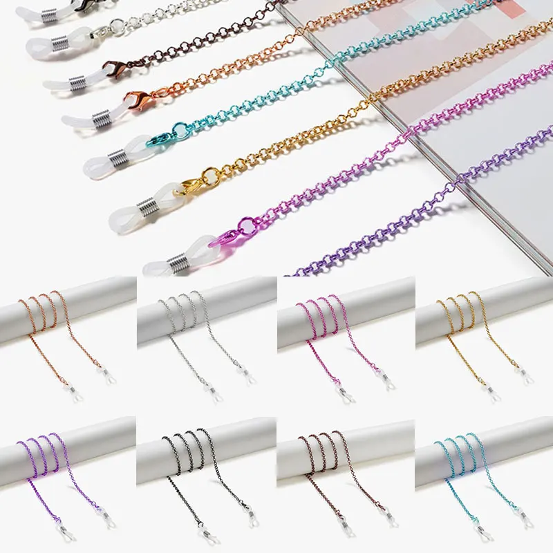 

Sunglasses Chain Eyeglass Cord Fashion Pearl Glasses Rope Glasses Accessories Metal Chain Retro Classic O Type Mask Hanging Rope