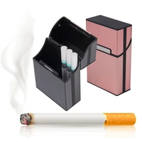 metal cigarette case box hold for 20 cigarettes 6 colors to choose air tight storage container rolling paper weed