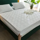 Стеганый чехол для матраса, однотонный чехол для матраса 160*200 220*200, протектор матраса, простыни для постельного белья, оптовая продажа и Прямая поставка