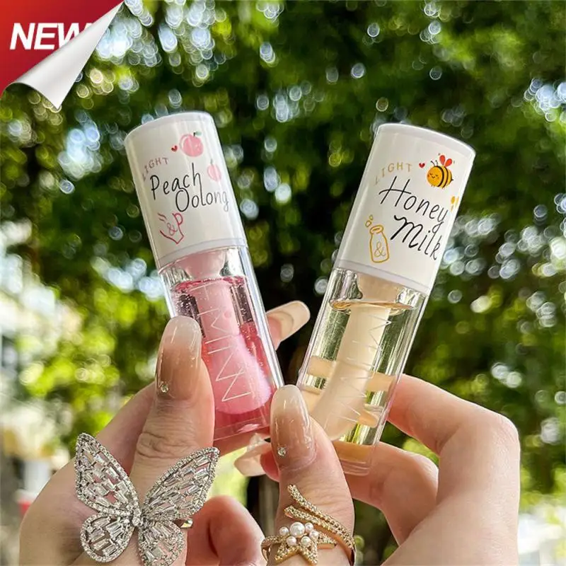 

Smooth Kawaii Moisturizes Non-sticky Cosmetics Lip Gloss Lip Plumper Nourishing Trends Popular Long Lasting Lip Care Serum Peach
